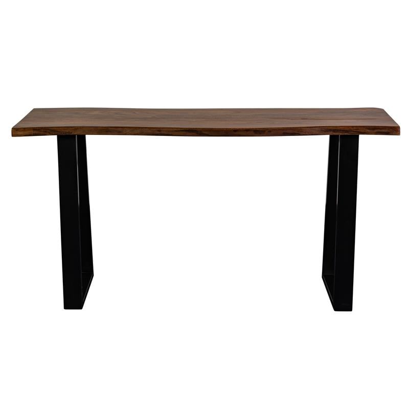 Porter Designs Manzanita Live Edge Solid Sheesham Wood Console Table - Brown