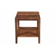 Porter Designs End Table Coffee Accent Table Rectangle in Wood - Brown