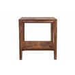 Porter Designs End Table Coffee Accent Table Rectangle in Wood - Brown