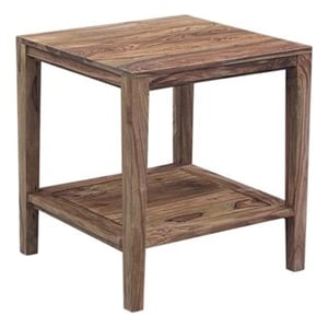 Porter Designs End Table Coffee Accent Table Rectangle in Wood - Brown
