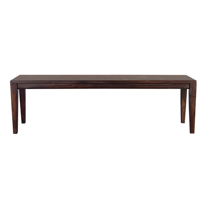 Porter Designs Fall River Solid Sheesham Wood Dining Bench - Gray.