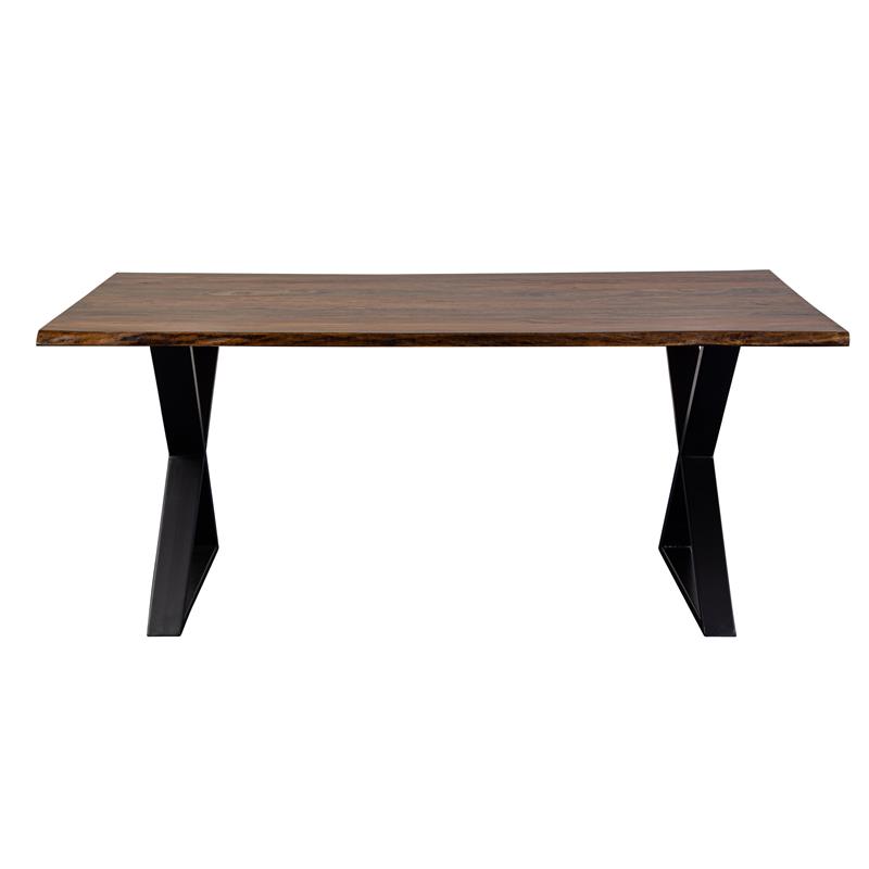 Porter Designs Manzanita Live Edge Solid Sheesham Wood Dining Table ...