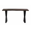 Porter Designs Manzanita Live Edge Solid Sheesham Wood Console Table - Gray