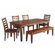 Porter Designs Sonora Solid Sheesham Wood Dining Table in Brown