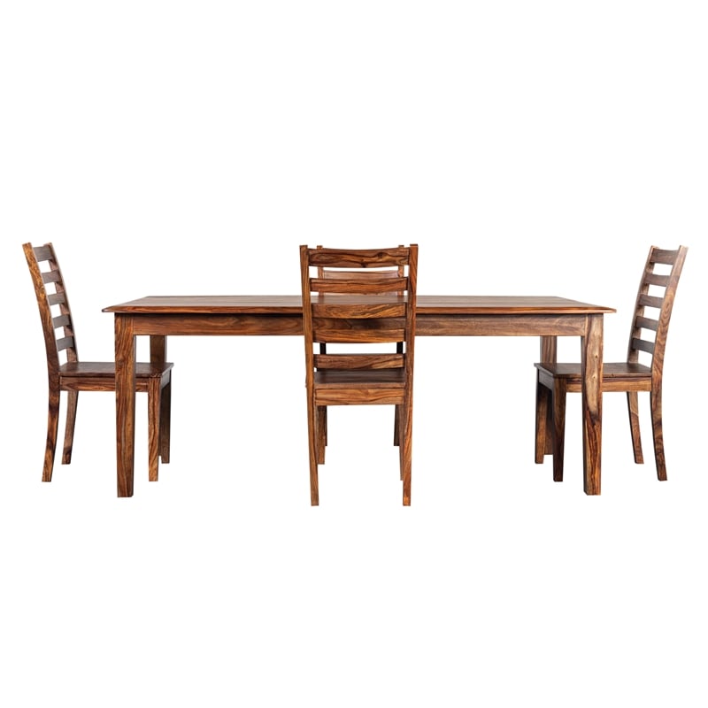 Porter Designs Sonora Solid Sheesham Wood Dining Table in Brown