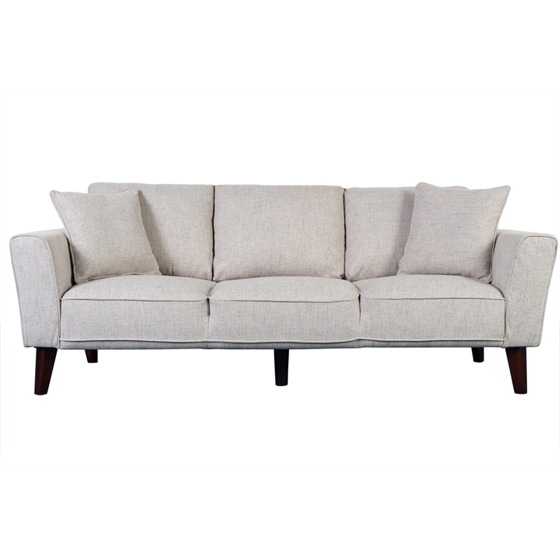 Porter Designs Percy Contempory Microfiber Sofa Cream 0133C015302