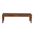 Porter Designs Sonora Solid Sheesham Wood Dining Bench in Brown