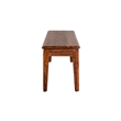 Porter Designs Sonora Solid Sheesham Wood Dining Bench in Brown