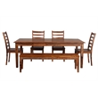 Porter Designs Sonora Solid Sheesham Wood Dining Bench in Brown