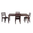 Porter Designs Fall River Solid Sheesham Wood Dining Chair in Walnut (Set of 2)