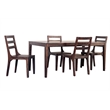 Porter Designs Fall River Solid Sheesham Wood Dining Chair in Walnut (Set of 2)
