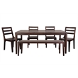 Porter Designs Fall River Solid Sheesham Wood Dining Chair in Walnut (Set of 2)