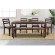 Porter Designs Fall River Solid Sheesham Wood Dining Chair in Walnut (Set of 2)