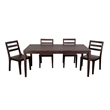 Porter Designs Fall River Solid Sheesham Wood Dining Chair in Walnut (Set of 2)