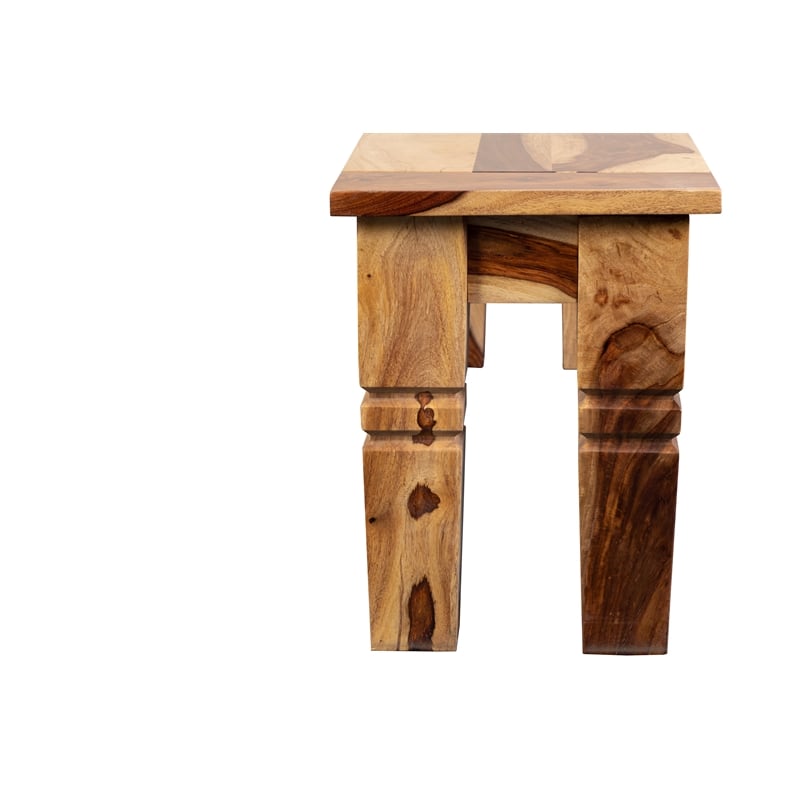 Porter Designs Taos Solid Sheesham Wood Dining Bench - Natural