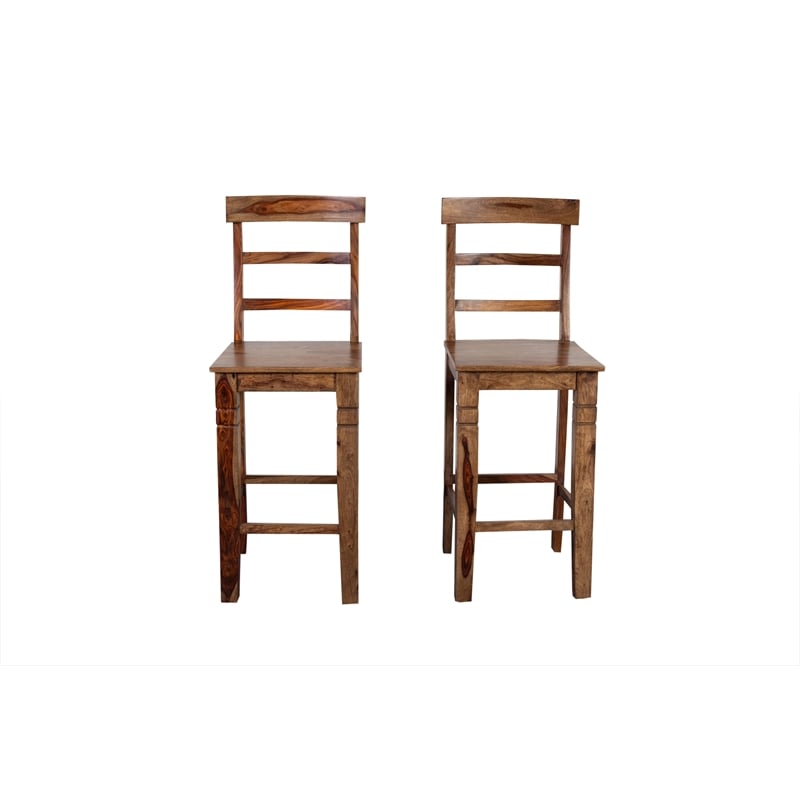 Porter Designs Taos  Bar Stool in Brown (Set of 2)