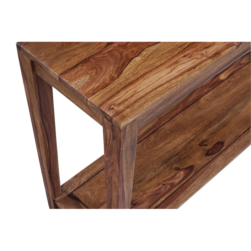 Porter Designs Fall River Solid Sheesham Wood Console Table - Brown