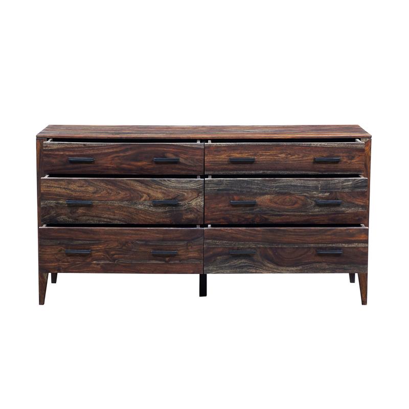 Porter Designs Fall River Solid Sheesham Wood Dresser - Brown.