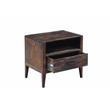 Porter Designs Fall River Solid Sheesham Wood Nightstand - Brown.
