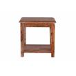 Porter Designs Sonora Solid Sheesham Wood End Table in Brown