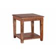 Porter Designs Sonora Solid Sheesham Wood End Table in Brown