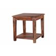 Porter Designs Sonora Solid Sheesham Wood End Table in Brown