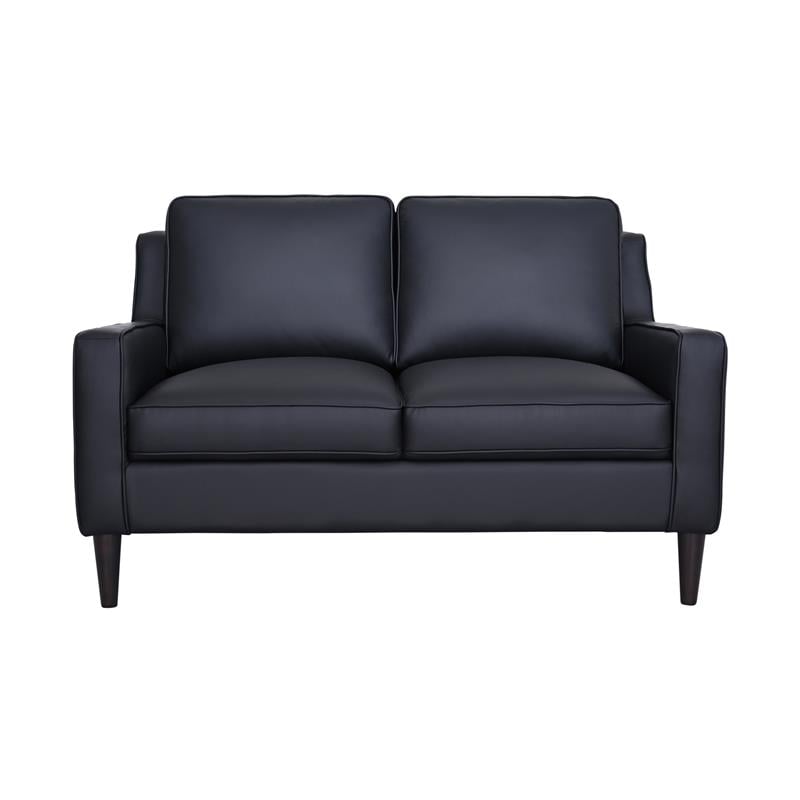 Porter Designs Lazio High Quality Leather Loveseat - Black