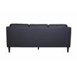 Porter Designs Lazio High Quality Leather Sofa - Black