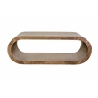 Porter Designs Ellipse Solid Acacia Wood Coffee Table - Gray