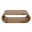 Porter Designs Ellipse Solid Acacia Wood Coffee Table - Gray