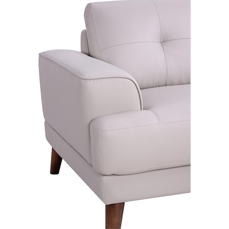 Porter Designs Anzio Top Quality Leather Sofa - Cream