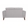 Porter Designs Anzio Top Quality Leather Loveseat - Cream