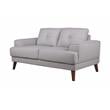 Porter Designs Anzio Top Quality Leather Loveseat - Cream