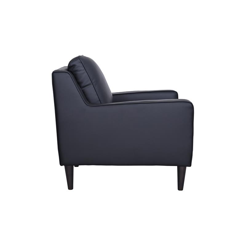 Porter Designs Lazio High Quality Leather Chair - Black