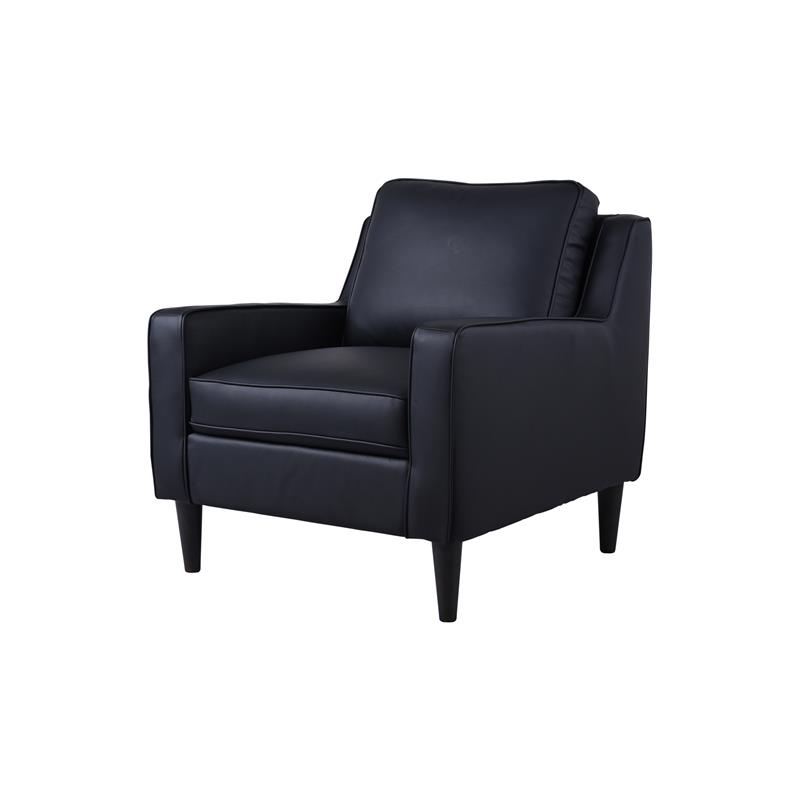 Porter Designs Lazio High Quality Leather Chair - Black