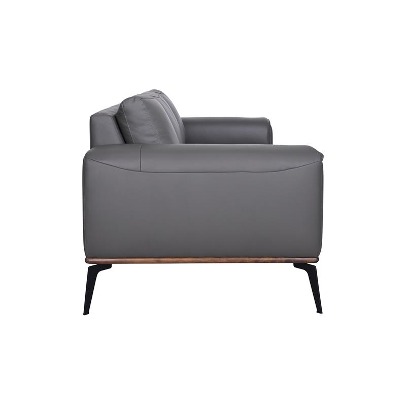 Porter Designs Pietro Top Grain Leather Sofa Gray Cymax Business