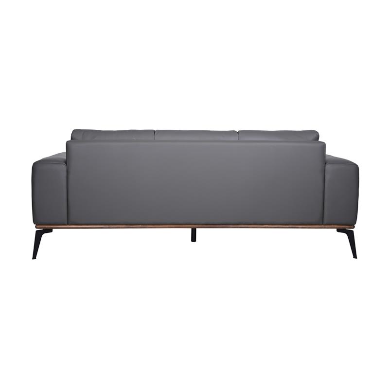 Porter Designs Pietro Top Grain Leather Sofa - Gray