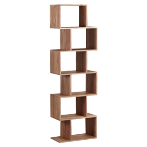 porter designs portola solid acacia wood bookcase - natural