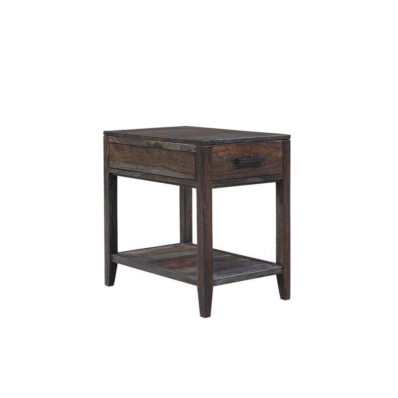 Porter Designs Fall River Solid Sheesham Wood End Table - Natural