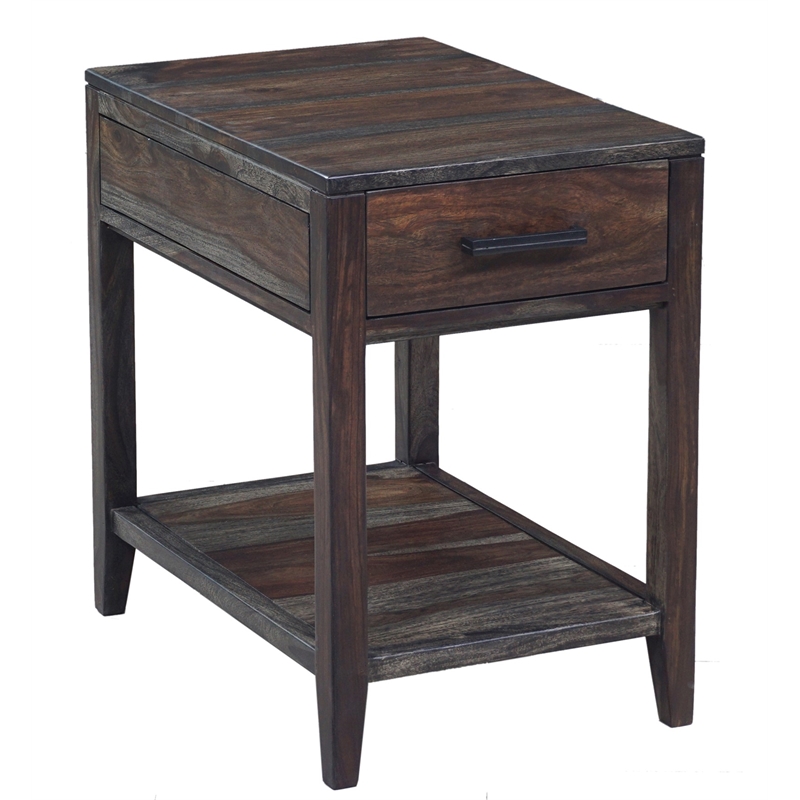 Porter Designs Fall River Solid Sheesham Wood End Table Natural