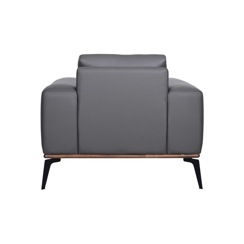 Porter Designs Pietro Top Grain Leather Chair - Gray