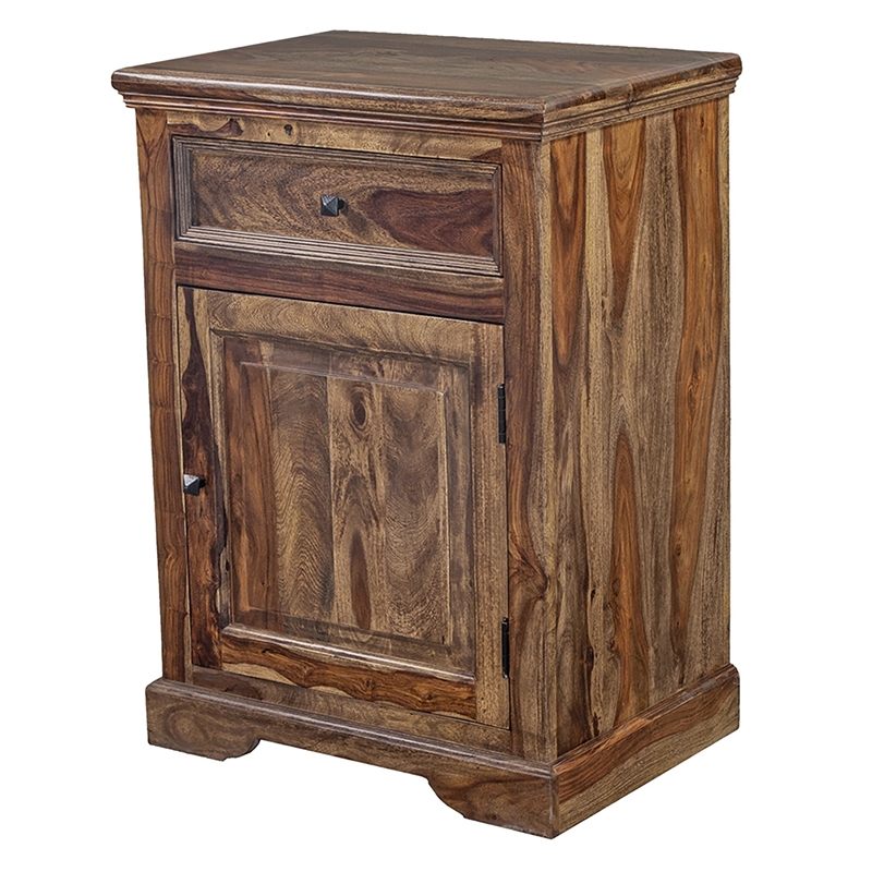 sheesham wood nightstand