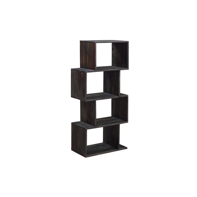 Porter Designs Fall River Solid Sheesham Wood Bookcase - Walnut