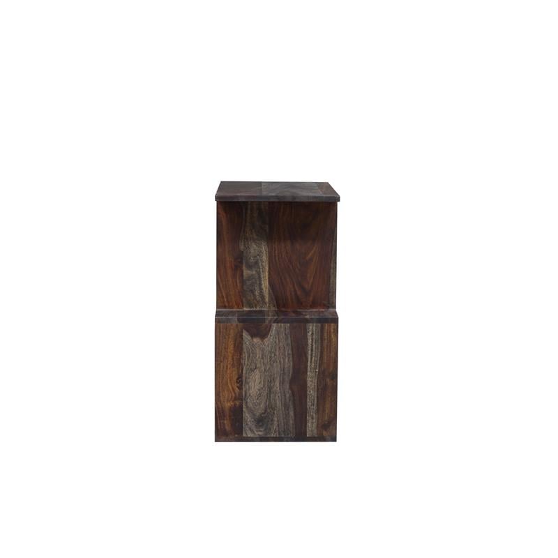 Porter Designs Fall River Solid Sheesham Wood Bookcase - Walnut
