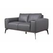Porter Designs Pietro Top Grain Leather Loveseat - Gray