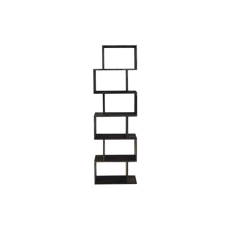 Porter Designs Fall River Solid Sheesham Wood Bookcase - Gray