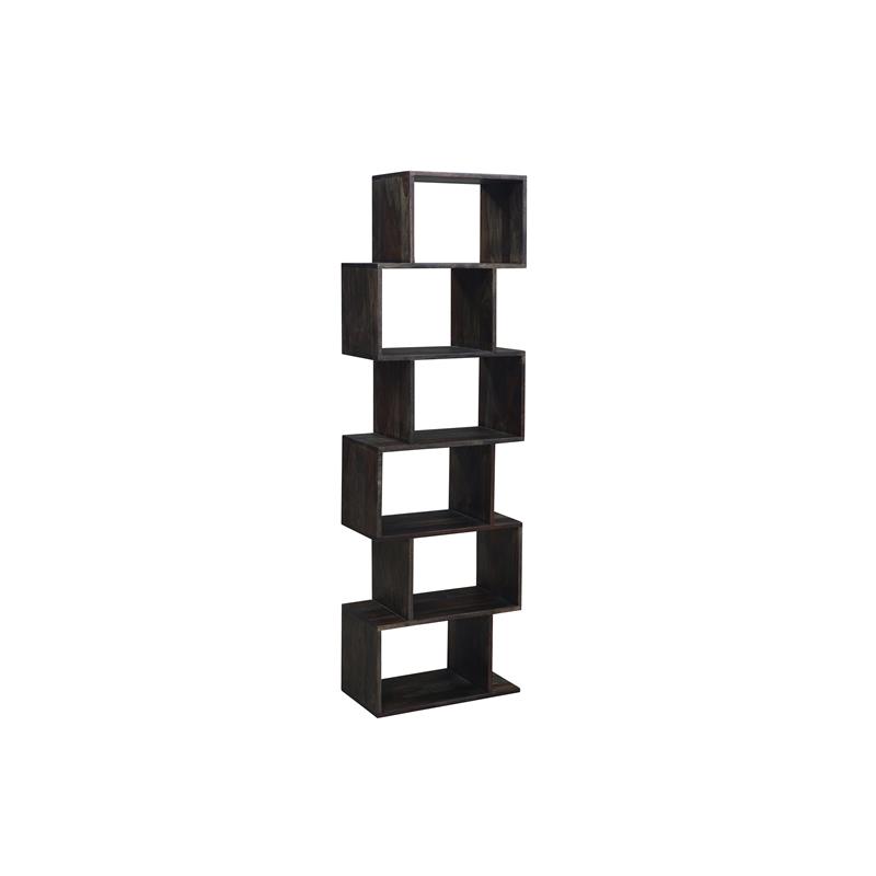 Porter Designs Fall River Solid Sheesham Wood Bookcase - Gray