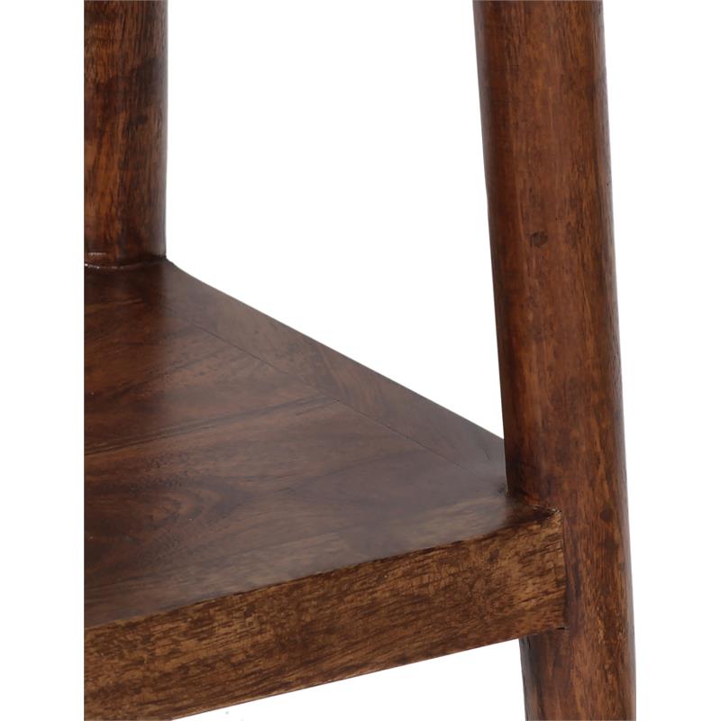 Porter Designs Portola Solid Acacia Wood End Table - Brown
