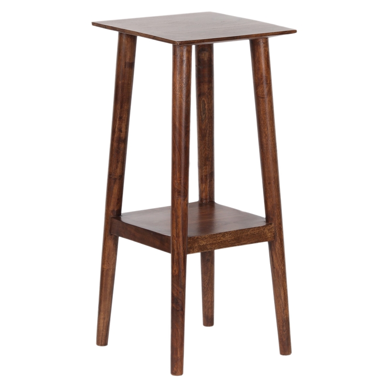 Porter Designs Portola Solid Acacia Wood End Table - Brown