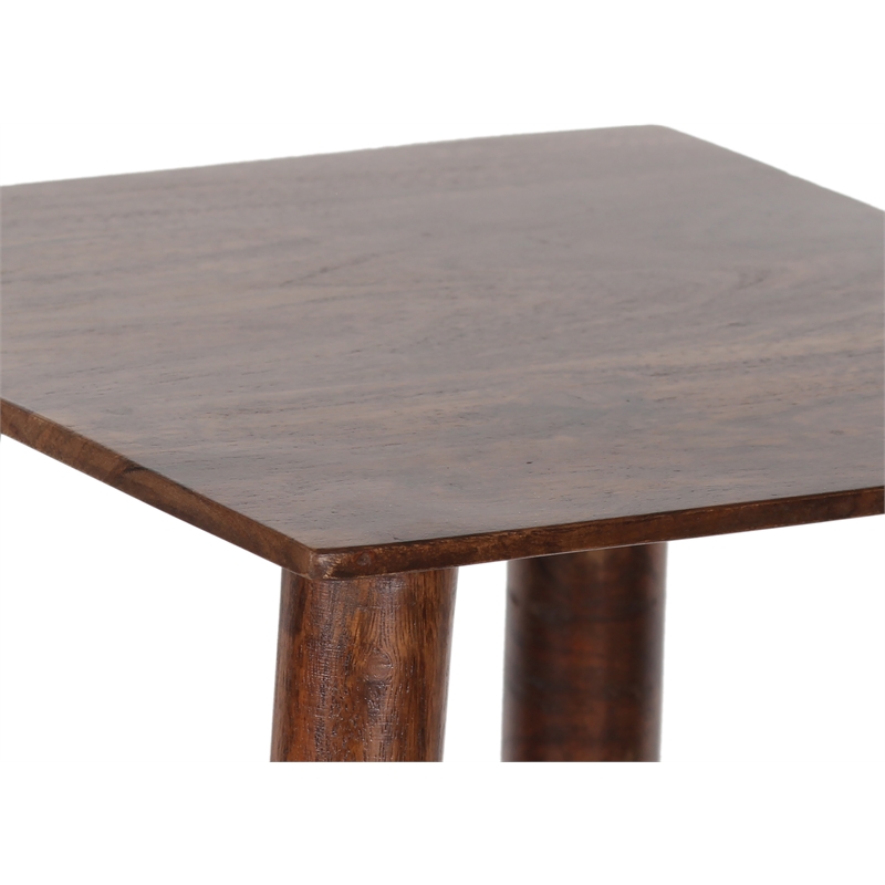 Porter Designs Portola Solid Acacia Wood End Table - Brown